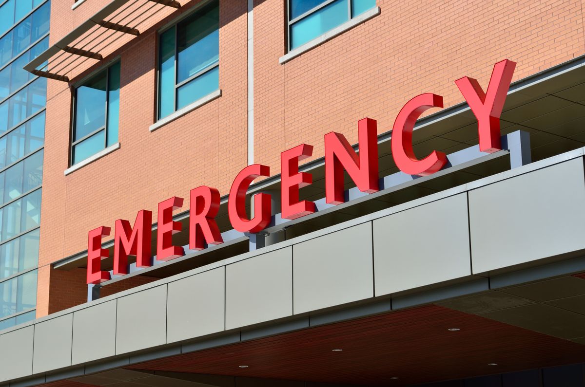 Emergency entrance of a community hospital